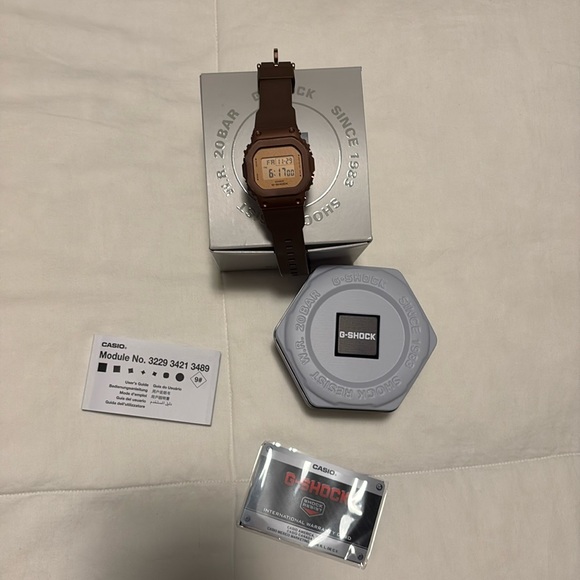 G-Shock Jewelry - G-Shock Digital Brown Ion Plated Bezel Bio-Based Band Watch